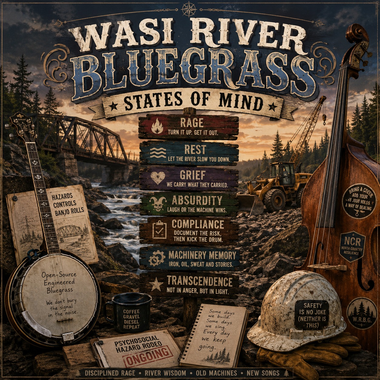 Wasi River Bluegrass States of Mind cover art